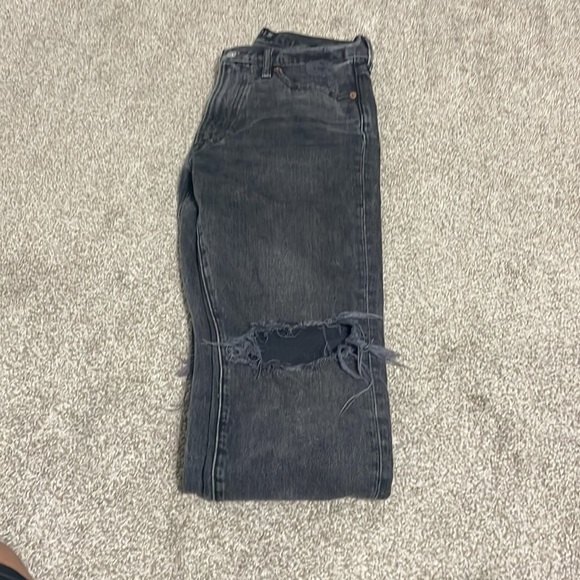 Abercrombie Mens Vintage Stretch Jeans Black Denim - Picture 3 of 4